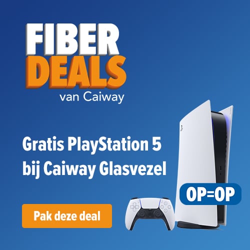 Razendsnel glasvezel en Gratis PlayStation 5 t.w.v. 449,-