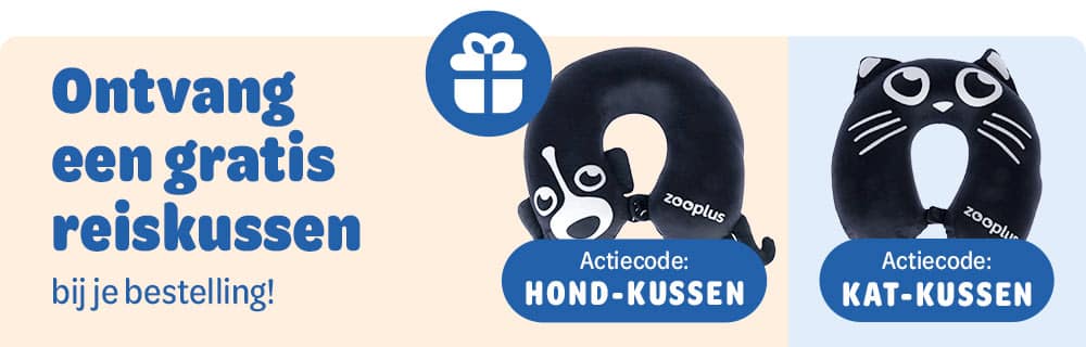 Zooplus actie met Gratis Reiskussen