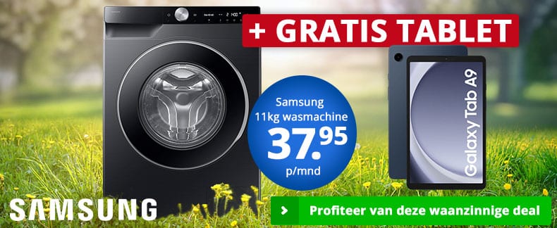 Bij Skala gratis Galaxy Tablet A9 bij Wasmachine 