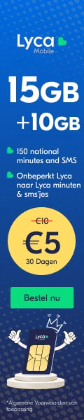 Lycamobile nu 15GB + 10GB voor slechts 5 euro