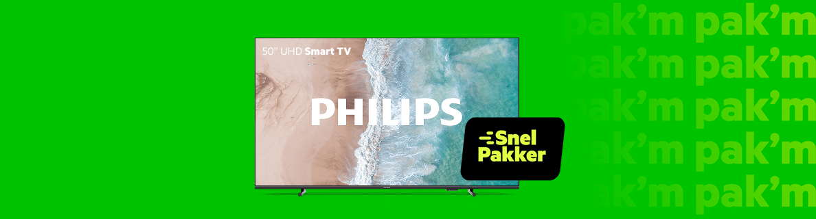 Nu Gratis Philips 50" tv t.w.v. € 499,- (Of 9 maanden Internet & TV slechts € 35,- p/m).