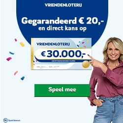 Gratis Vriendenloterij voordeel van € 20 tot € 30000