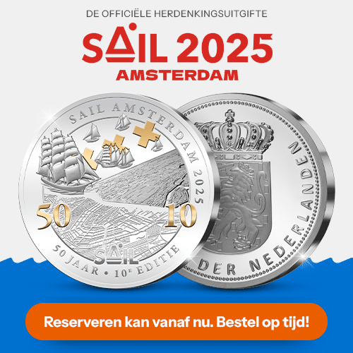 Officiele Munt Sail 2025 Amsterdam