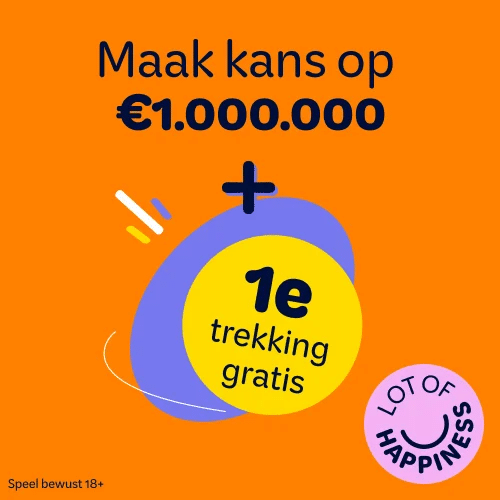 Doneer | Gratis lot t.w.v. €12,50 bij Lot of Happiness