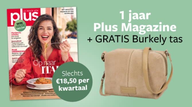 Plus magazine met Gratis Burkely tas
