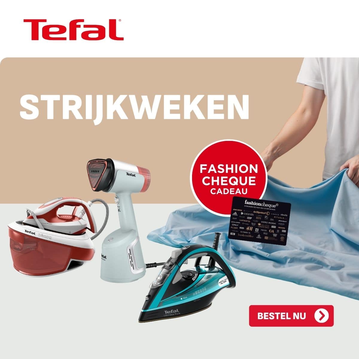 Tefal webshop Fashioncheque t.w.v. maximaal €100 cadeau