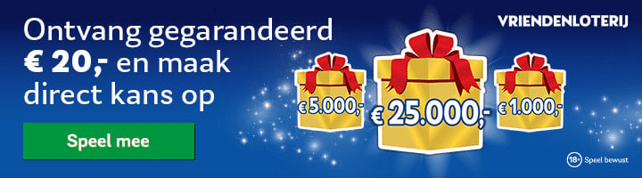 Vriendenloterij scoor garantie van 100%