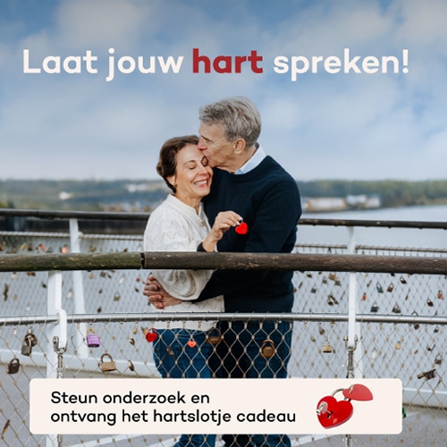 Steun Hartstichting en ontvang Gratis Hartslotje