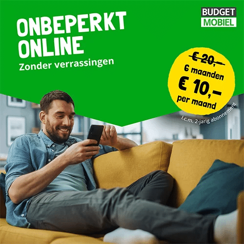 Budget Mobiel onbeperkt alles € 10 per maand