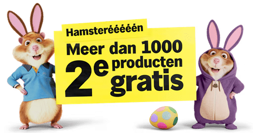 AH Hamsteren 1000 producten 2e Gratis