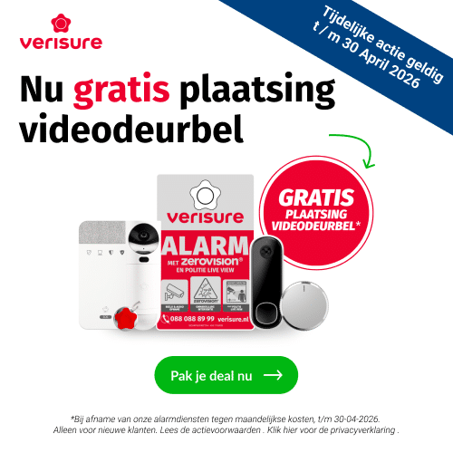 Verisure alarmsystemen met Gratis plaatsing videodeurbel