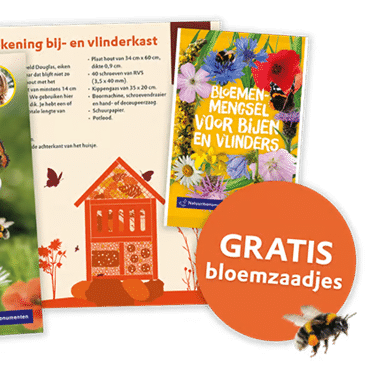 Gratis bijen- en vlinderpakket inclusief bloemzaadjes