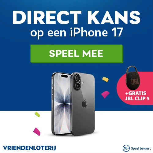 Vriendenloterij prijzenpakket | Kans op iPhone 17
