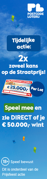 Straatprijs winnen met 2x zoveel Kans en € 20 euro cadeau