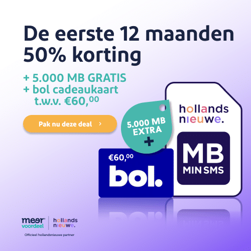 Gratis 5.000 MB en bol cadeaukaart t.w.v. €60